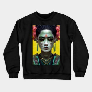 Beautiful Aztec Zombie Queen Crewneck Sweatshirt